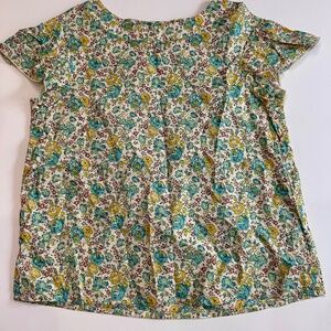 Bonpoint Blue Green Floral Top